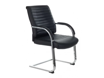 Кресло для конференций T-8010N-LOW-V/BLACK к/з