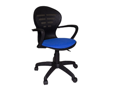 Кресло офисное Варна ВП, крестовина пластик, синяя-черная