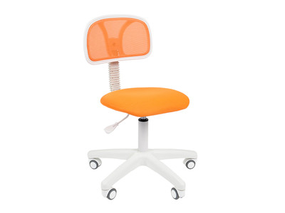 Кресло офисное 250 WHITE каркас белый TW-66 оранжевый