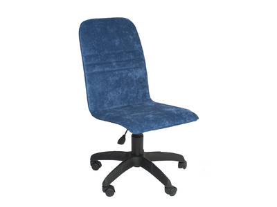 Кресло офисное Премьер 6, вельвет синий, крестовина пластик