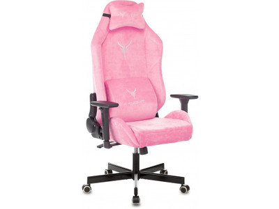 Кресло игровое Knight N1 Fabric розовый Velvet 36