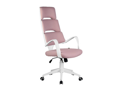 Кресло руководителя RCH Sakura Белый пластик/Розовая ткань (274)