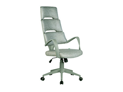 Кресло руководителя Chair SAKURA Серый пластик/фьюжн пепельный ткань