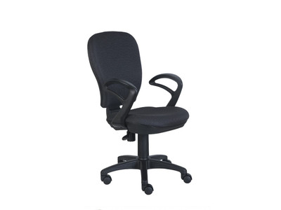 Кресло офисное Chair RCH 540/пластик черный/ткань серая/ крестов.пл.