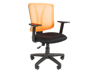 Офисное кресло 626 Сетчатый акрил оранжевый/ TW-11/черный/