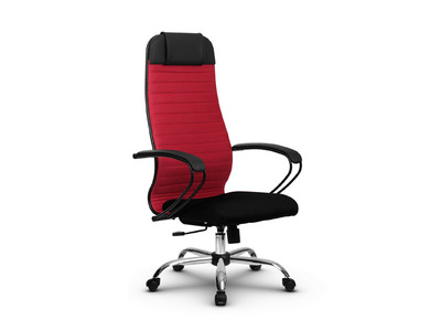 Кресло B 1b 21/К130, Основание 17833,ткань черный/красный,CH