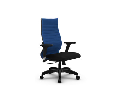 Кресло B 2b 19/2D Основание 17831,ткань черный/синий,PL
