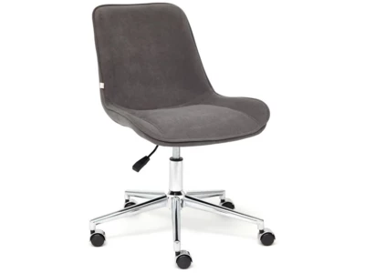 Кресло офисное STYLE флок , серый, 29