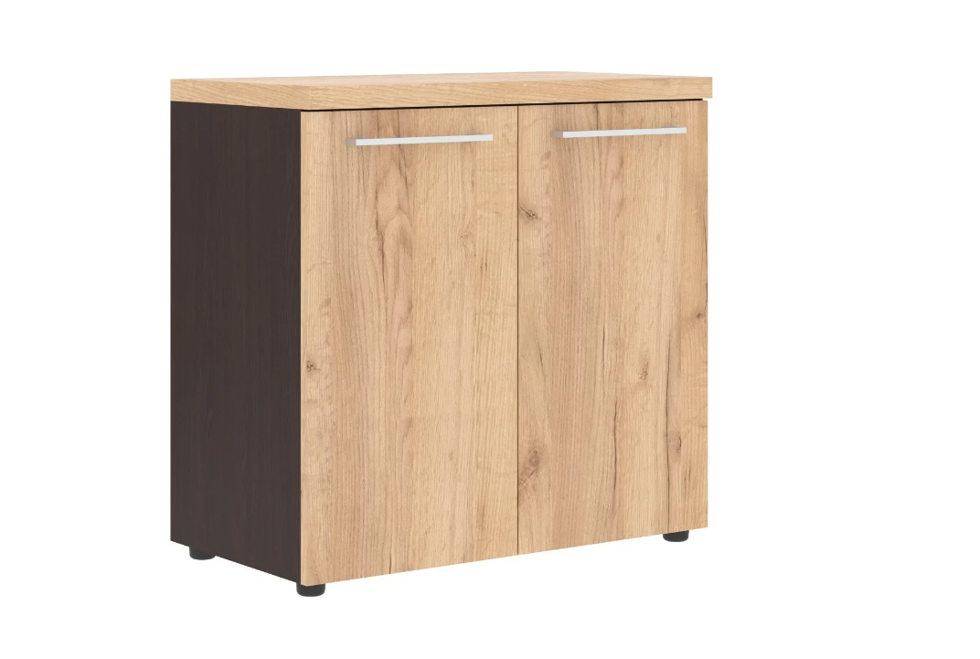 ALC 85.1 Шкаф с глухими малыми дверьми и топом 850x430x833 /Дуб Бофорд/Дуб Венге/