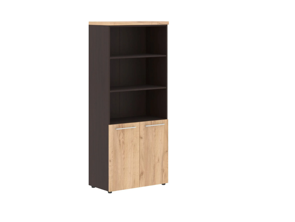 AHC 85.5 Шкаф с 1 комплектом глухих малых дверей и топом 850x430x1968 /Дуб Бофорд/Венге Магия/