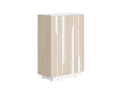 СФ-574202 Шкаф средний 900x430x1305 /Дуб светлый/Белый/