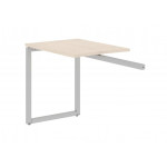 Брифинг-приставка XQR 889  800x600x750 /Бук Тиара/Алюминий/