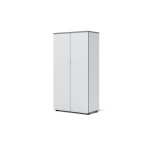 А-25 Шкаф средний закрытый 80*40*152 /светло-серый/