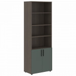 VHCS 80.5 Шкаф с 1 комплектом глухих малых дверей 800х430х2285 /Дуб сильвер/Нефрит/