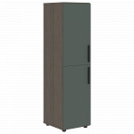 VMCS 40.4 Шкаф-колонка с 2-мя глухими малыми дверьми  400х430х781 /Дуб сильвер/Нефрит/