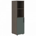 VMCS 40.5 Шкаф-колонка с глухой малой дверью 400х430х781 /Дуб сильвер/Нефрит/