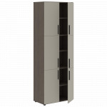 VHCS 80.8 Шкаф с 3-мя комплектами глухих малых дверей 800х430х2285 /Дуб сильвер/Аметист/