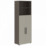 VHCS 80.6 Шкаф с глухими средними дверьми 800х430х2285 /Дуб сильвер/Аметист/