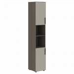 VHCS 40.4 Шкаф-колонка с глухими малыми дверьми 400х430х2253 /Дуб сильвер/Аметист/