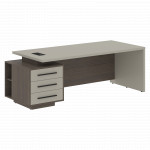 VCT 2290 (L/R) Стол руководителя 2200х900х750 /Дуб Сильвер/Аметист/