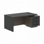 VCT 1890 (L/R) Стол руководителя 1800х900х750 /Дуб Сильвер/Яшма/