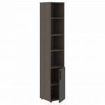 VHCS 40.5 Шкаф-колонка с глухой малой дверью 400х430х2253 /Дуб сильвер/Яшма/