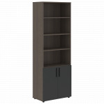 VHCS 80.5 Шкаф с 1 комплектом глухих малых дверей 800х430х2285 /Дуб сильвер/Яшма/