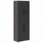 VHCS 80.8 Шкаф с 3-мя комплектами глухих малых дверей 800х430х2285 /Дуб сильвер/Яшма/