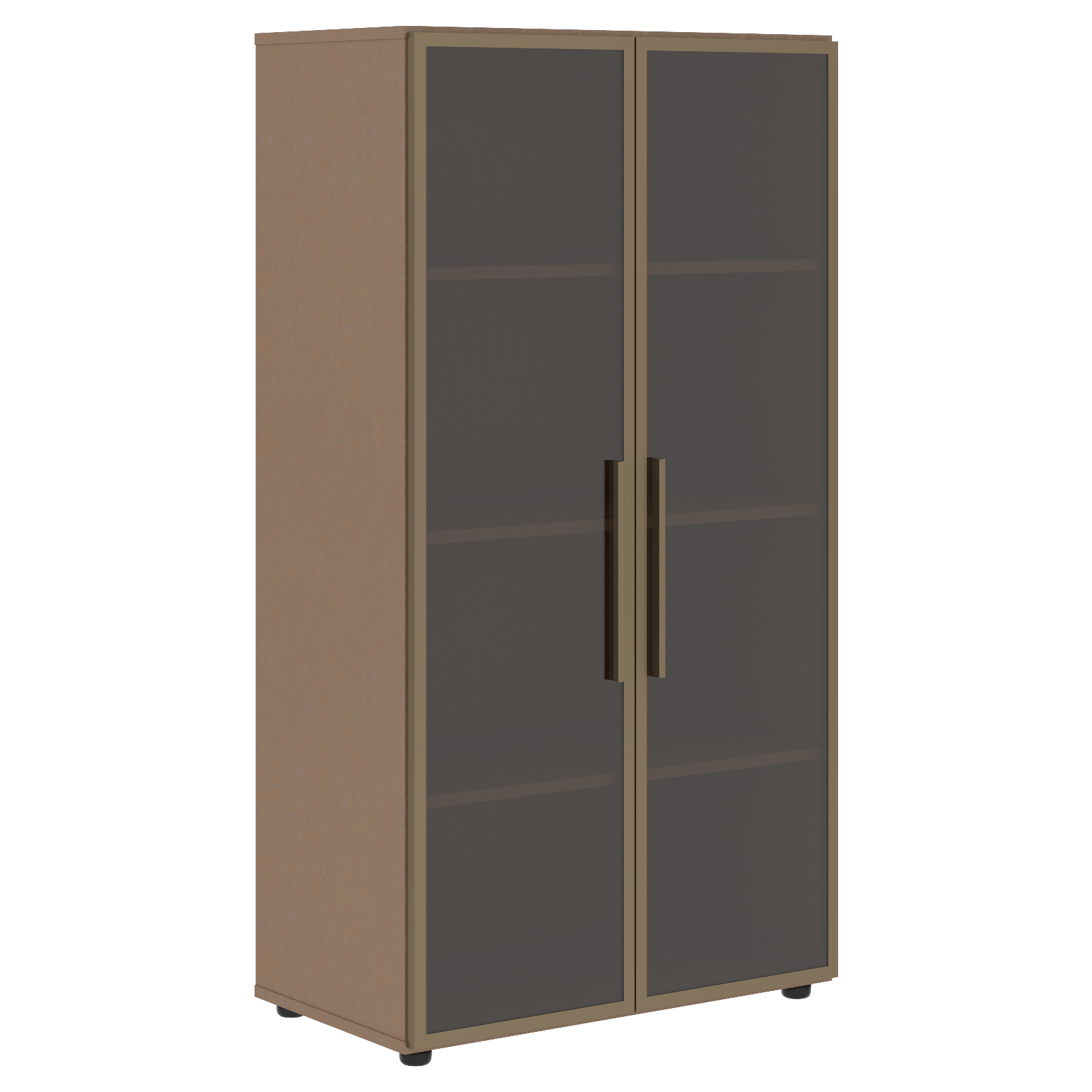 VMCS 80.2 Шкаф со стеклянными дверьми в металлической раме 800х430х1517 /Кобра/Нефрит/
