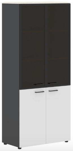 Шкаф комбинированный с дверьми в металлической рамке JHC 85.7  856x450x1950 мм/