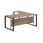 Стол с боковой приставкой правый ECT 1819 R  1800x1900x750/Кария Пальмира/Антрацит/