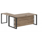 Стол с боковой приставкой левый ECT 1819H L  1800x1900x750 мм/Кария Пальмира/Антрацит/
