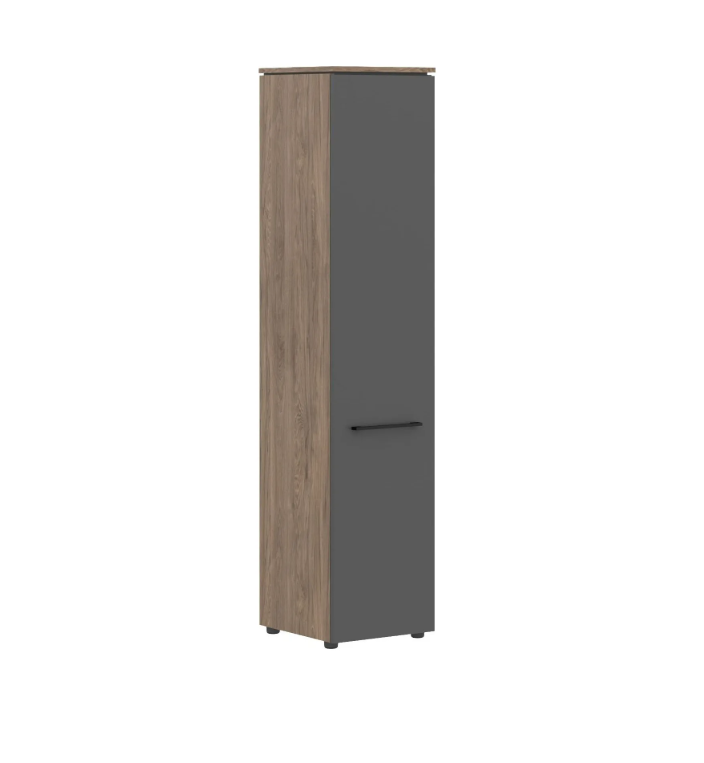 Шкаф колонка с глухой дверью Enio MHC 42.1  429x423x1956/Кария Пальмира/Антрацит/