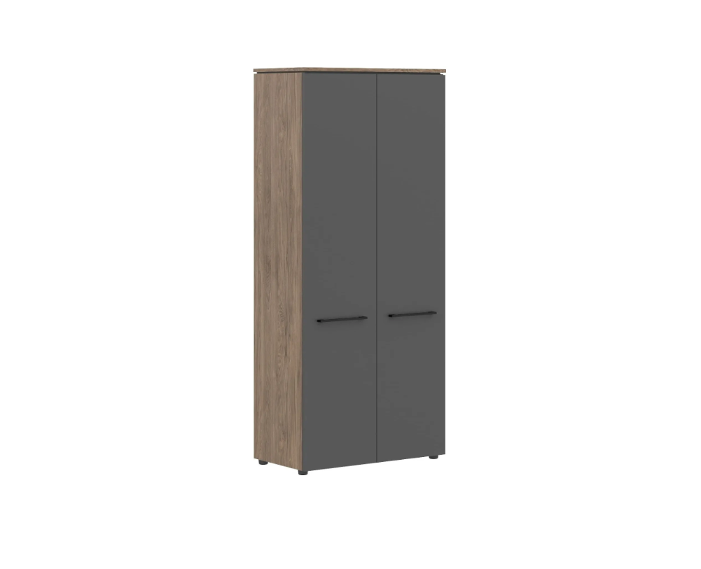 Шкаф с глухими дверьми Enio MHC 85.1  854x441x1956/Кария Пальмира/Антрацит/