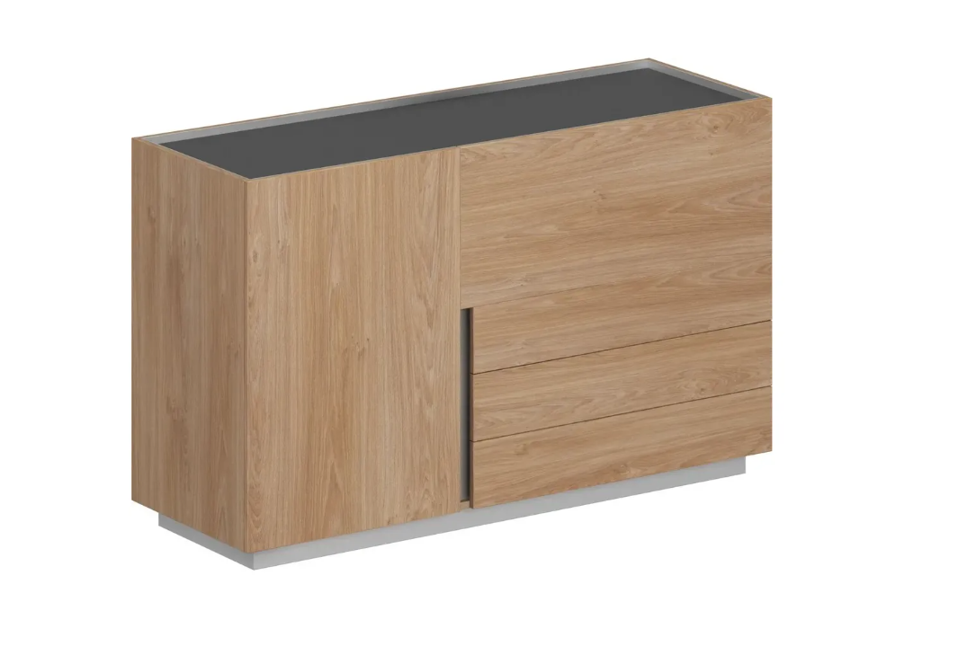 Шкаф правый OL-20-14.R  1600x550x975 мм/Гикори натуральный/