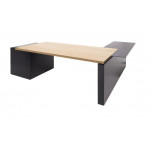 Стол письменный тумба +приставка SX 104 104 sx ECL BL  2580x2000x760 мм/Светлый эвкалипт/Черный/