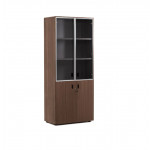 Шкаф комбинированный 109 714  820x440x1970 мм/Эвкалипт/Черный/