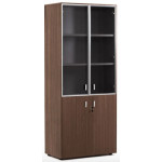 Шкаф комбинированный 109 714  820x440x1970 мм/Эвкалипт/Хром/