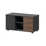 Греденция правая KZT-62 R  1200x568x648 мм/Темный шимо/Графит/