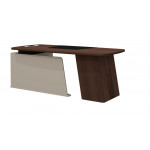 As-20 R Стол руководителя 200*90*76 /Дуб дюваль/серый кварц/