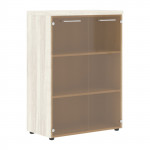 TORR Z TMC 85.2 Шкаф со стеклянными дверьми и топом 850x430x1203 /Сосна Эдмонт/