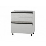 104.92.1 Стол с 3 ящиками (с системой плавного закрывания) 800х560х880