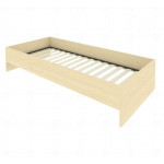 Кровать без изголовья с ортопедическим основанием С-К-90 /950x2050x400 мм/Акация лорка/