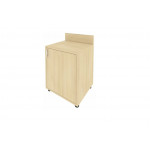 Тумба с полкой с бортиком правая С-Т-60 Пр /600x550x750 мм/Акация лорка/