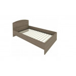 Кровать с изголовьем и ортопедическим основанием С-КИ-120 /1250x2050x900 мм/Вяз благородный/