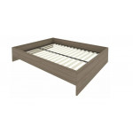 Кровать без изголовья с ортопедическим основанием С-К-160 /1650x2050x400 мм/Вяз благородный/