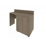 Стол (узкий) с тумбой и бортиком, тумба под холод.прав. С-СТУ-120 Пр /1200x550x750/Вяз благородный/