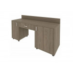 Стол с 2-мя тумбами и бортиком, тумба под холод.прав.С-СТ-170 Пр /1700x550x750/Вяз благородный/