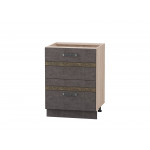 101.48 Стол с 2 ящиками (с системой плавного закрывания) 600х530х820