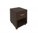 Тумба прикроватная с нишей и ящиком С-ТПЯ-3 /400x450x500/Венге цаво/